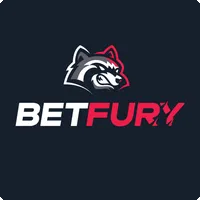 BetFury logo featuring a fierce wolf mascot for online casino and betting site.