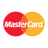 MasterCard logo featuring red and yellow overlapping circles for secure online transactions.