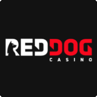 Red Dog Casino logo featuring bold black, red, and white design elements.
