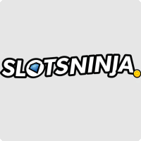 SlotsNinja logo featuring a blue and white ninja icon with the text "SlotsNinja".